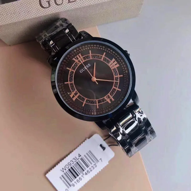 Guess Montauk Black Dial Fashion Ladies Watch- W0933L4